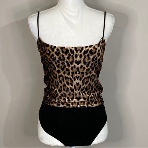Nasty Gal Collection Leopard Print Bodysuit